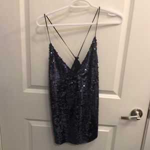 SPARKLY ZARA PURPLE TOP